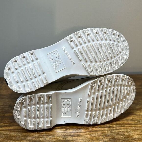 Dr Martens 1460 Pascal Mono White Combat Boots Leather size 6 - Picture 10 of 13